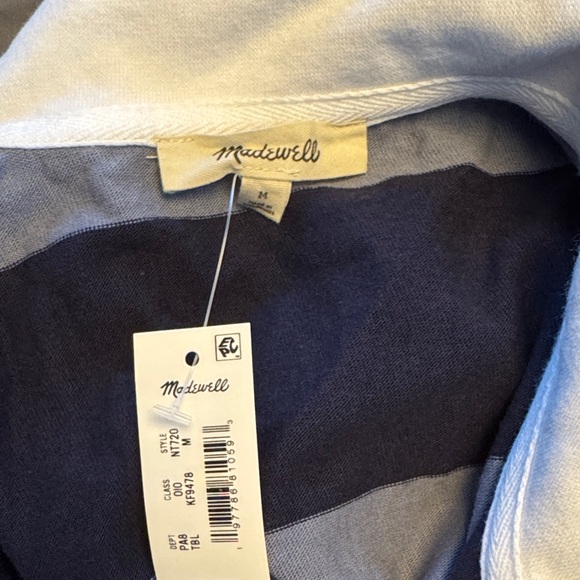 Striped Long Sleeve Rugby Shirt Madewell - Picture 3 of 4